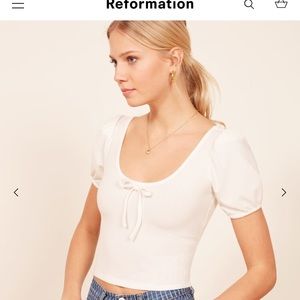 REFORMATION NWT Sicily knit top